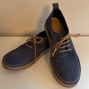 Blue suede boys shoes from Zara size 5